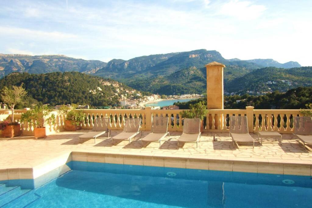 Apartamento Gran Terraza Privada Y Vistas Al Mar Port de Sóller Exterior foto